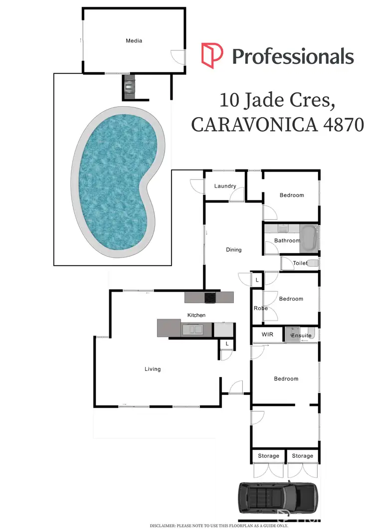Floorplan of Homely house listing, 10 Jade Crescent, Caravonica QLD 4878