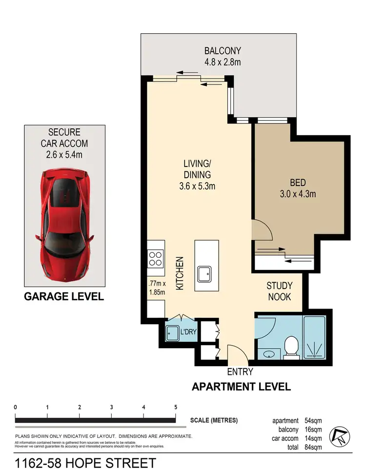 Floorplan of Homely apartment listing, 1162/58 Hope Street, South Brisbane QLD 4101