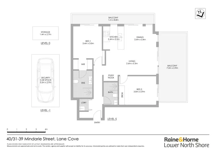 Floorplan of Homely apartment listing, 40/31 Mindarie Street, Lane Cove NSW 2066