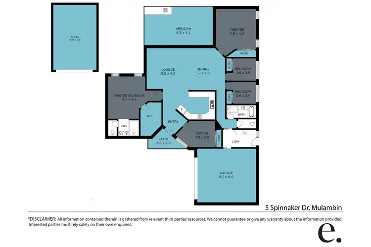 Floorplan of Homely house listing, 5 Spinnaker Drive, Mulambin QLD 4703