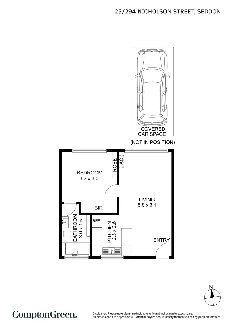 Floorplan of Homely apartment listing, 23/294 Nicholson Street, Seddon VIC 3011