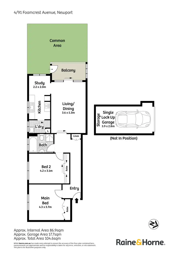 Floorplan of Homely apartment listing, 4/91 Foamcrest Avenue, Newport NSW 2106
