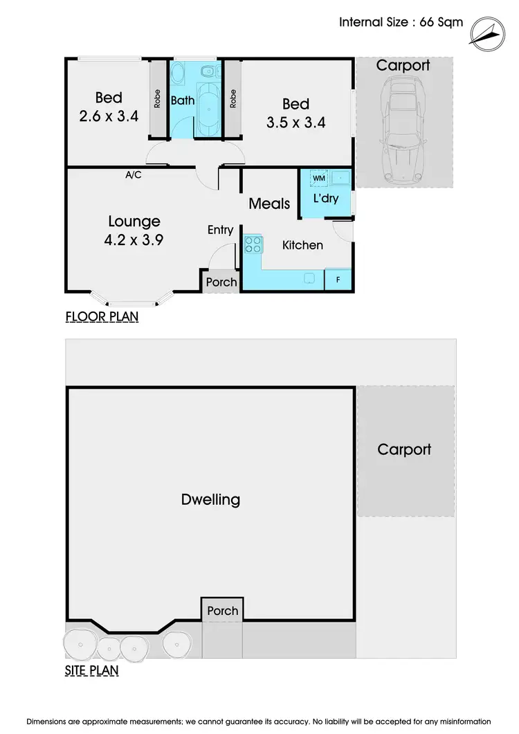 Floorplan of Homely unit listing, 1/3 Albert Avenue, Oakleigh VIC 3166