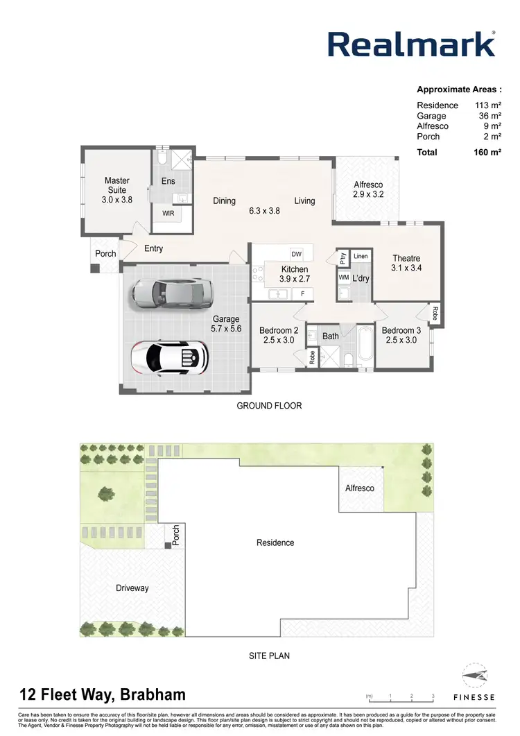 Floorplan of Homely house listing, 12 Fleet Way, Brabham WA 6055