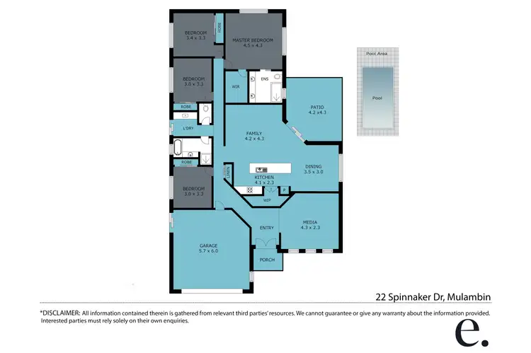 Floorplan of Homely house listing, 22 Spinnaker Drive, Mulambin QLD 4703