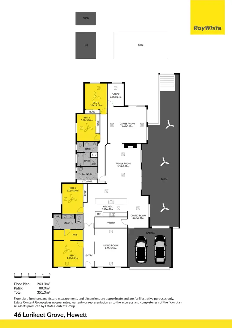 Floorplan of Homely house listing, 46 Lorikeet Grove, Hewett SA 5118