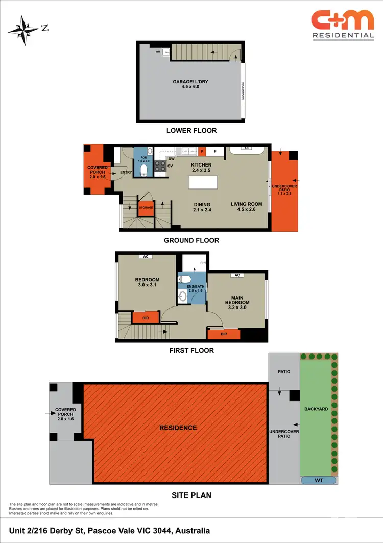 Floorplan of Homely townhouse listing, 2/216 Derby Street, Pascoe Vale VIC 3044