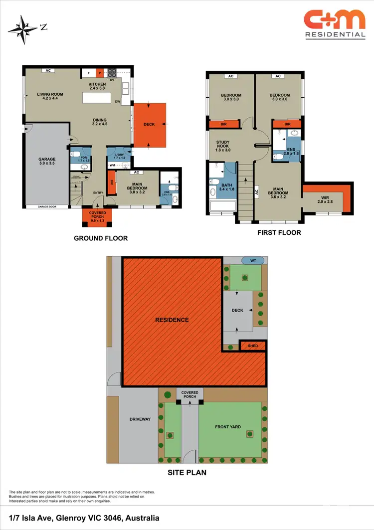 Floorplan of Homely townhouse listing, 1/7 Isla Avenue, Glenroy VIC 3046