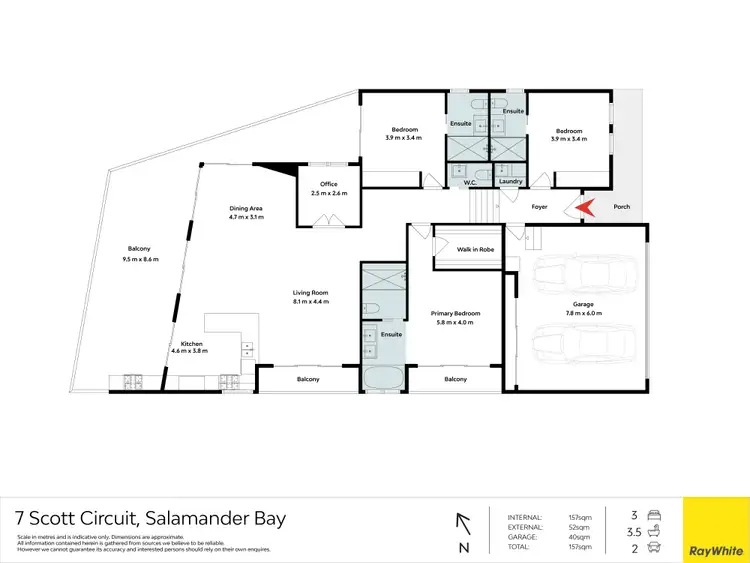 Floorplan of Homely house listing, 7 Scott Circuit, Salamander Bay NSW 2317