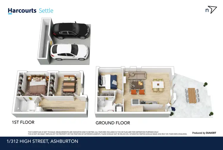 Floorplan of Homely townhouse listing, 1/312 High Street, Ashburton VIC 3147