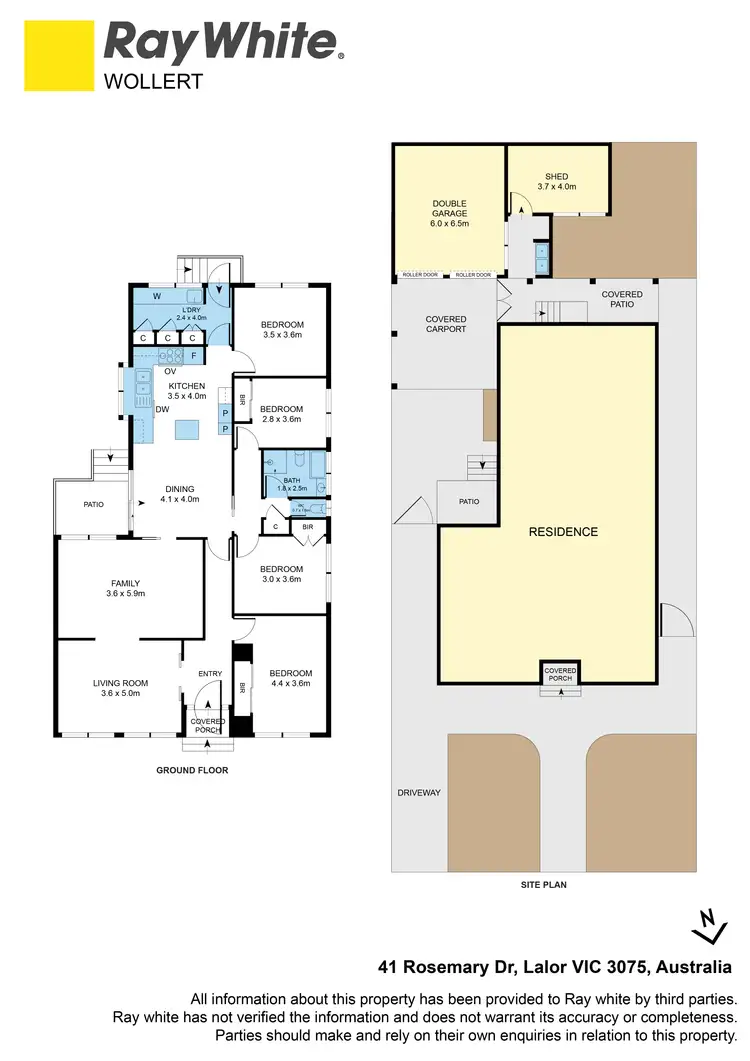 Floorplan of Homely house listing, 41 Rosemary Drive, Lalor VIC 3075