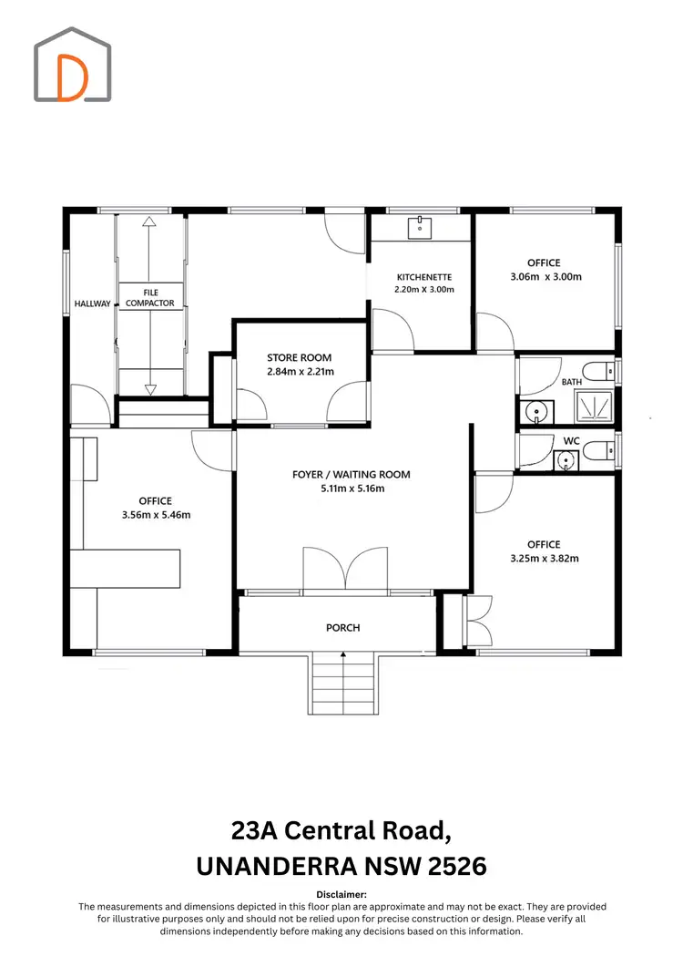 Floorplan of Homely house listing, 23A Central Road, Unanderra NSW 2526