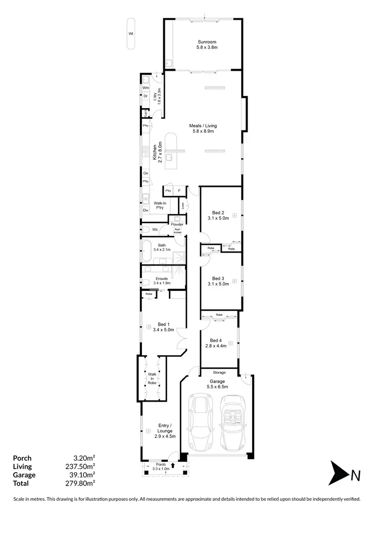 Floorplan of Homely house listing, 31A Lancia Road, Croydon Park SA 5008
