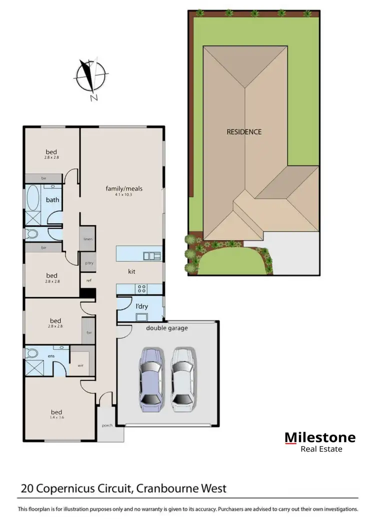 Floorplan of Homely house listing, 20 Copernicus Circuit, Cranbourne West VIC 3977