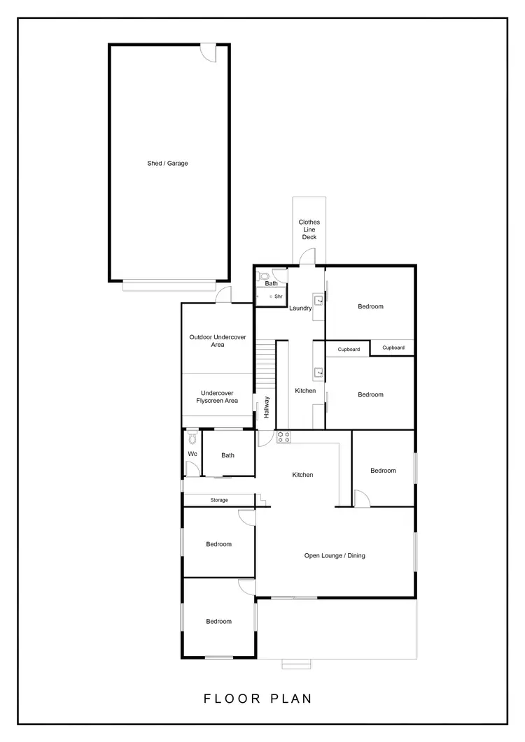 Floorplan of Homely house listing, 21 Mylrea Street, Ingham QLD 4850