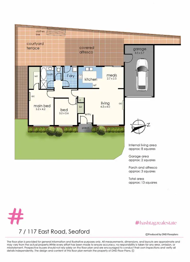 Floorplan of Homely unit listing, 7/117 East Road, Seaford VIC 3198
