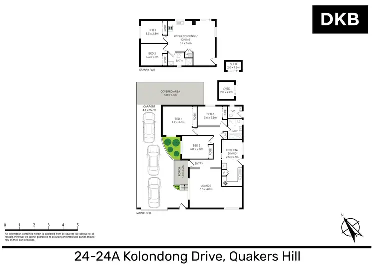 Floorplan of Homely house listing, 24-24A Kolodong Drive, Quakers Hill NSW 2763