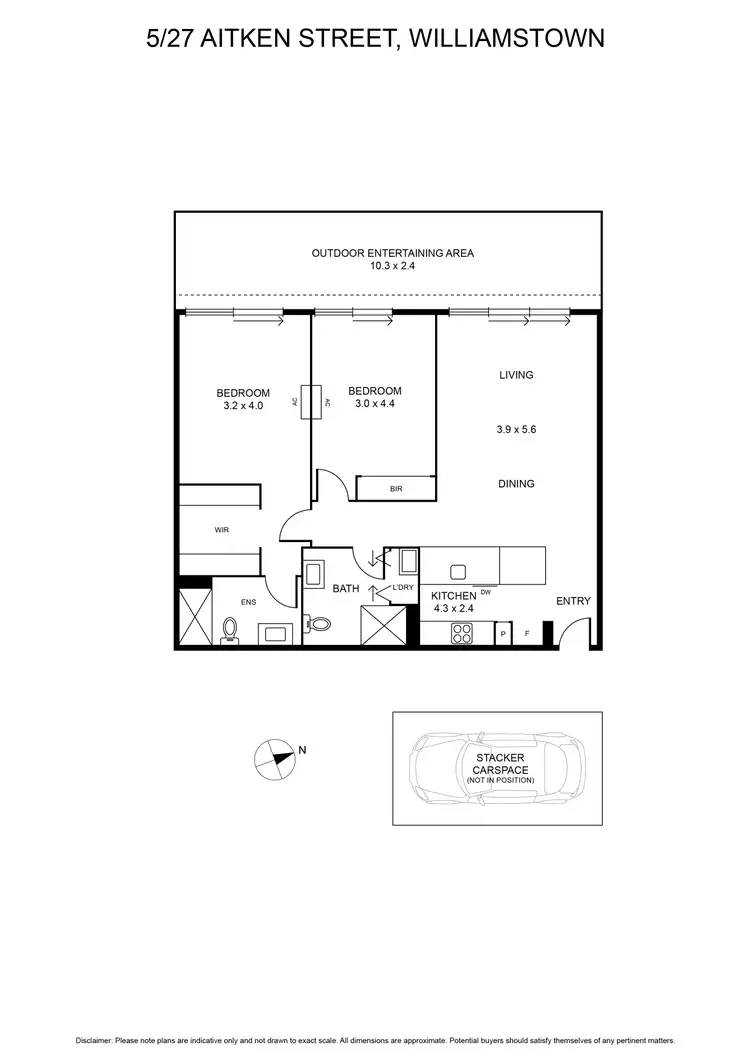 Floorplan of Homely apartment listing, G5/27 Aitken Street, Williamstown VIC 3016