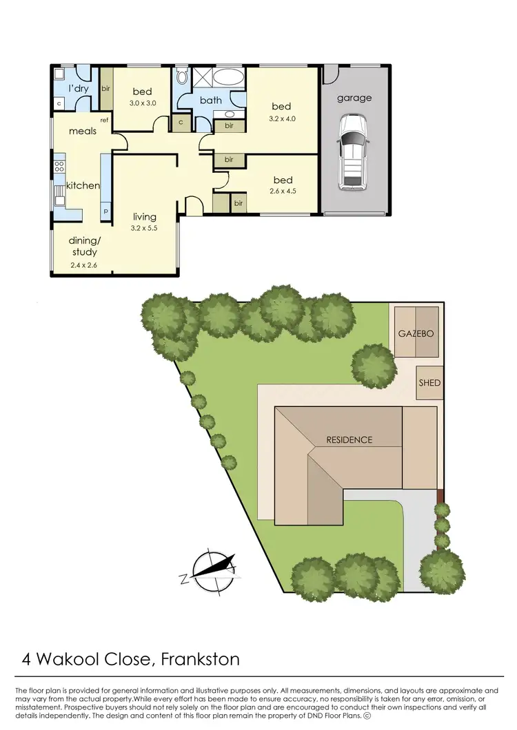 Floorplan of Homely house listing, 4 Wakool Close, Frankston VIC 3199