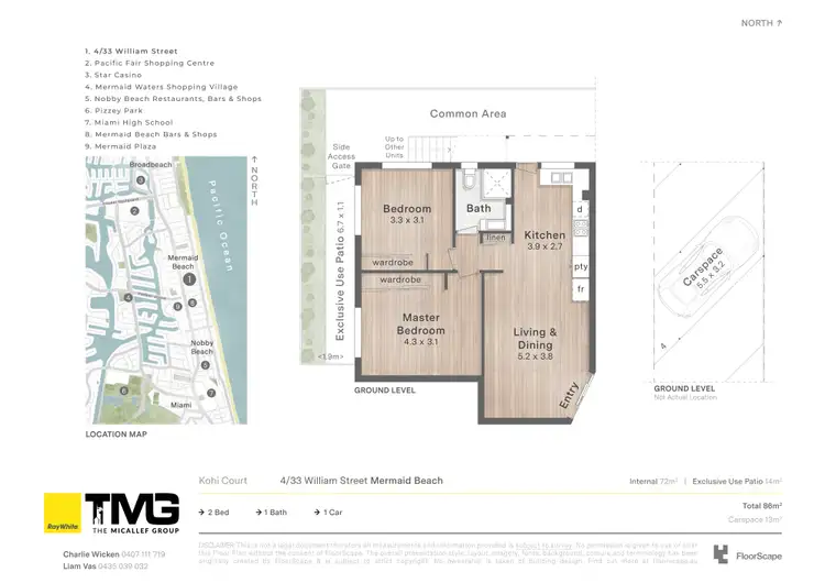 Floorplan of Homely apartment listing, 4/33 William Street, Mermaid Beach QLD 4218