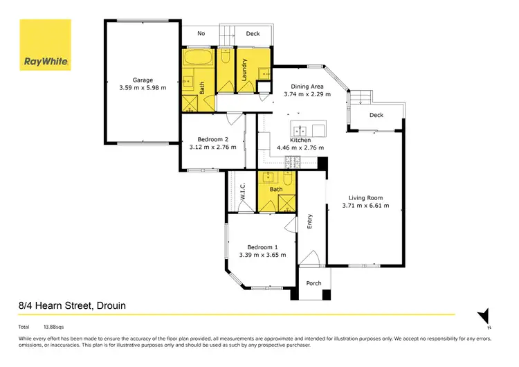 Floorplan of Homely unit listing, 8/4 Hearn Street, Drouin VIC 3818