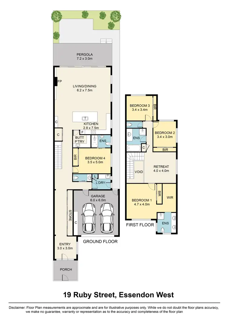 Floorplan of Homely house listing, 19a Ruby Street, Essendon West VIC 3040