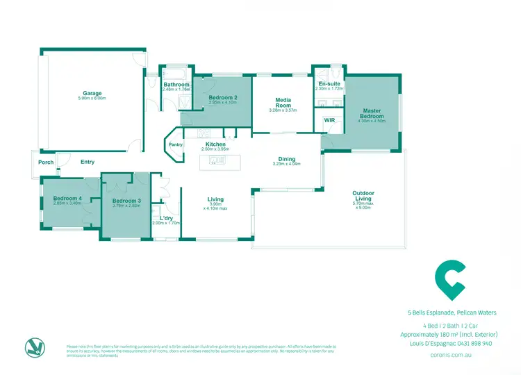 Floorplan of Homely house listing, 5 Bells Esplanade, Pelican Waters QLD 4551
