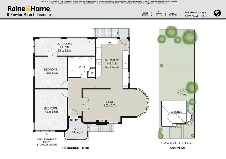 Floorplan of Homely house listing, 8 Fowler Street, Lismore NSW 2480