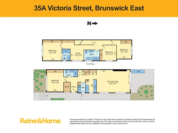 Floorplan of Homely house listing, 35A Victoria Street, Brunswick East VIC 3057
