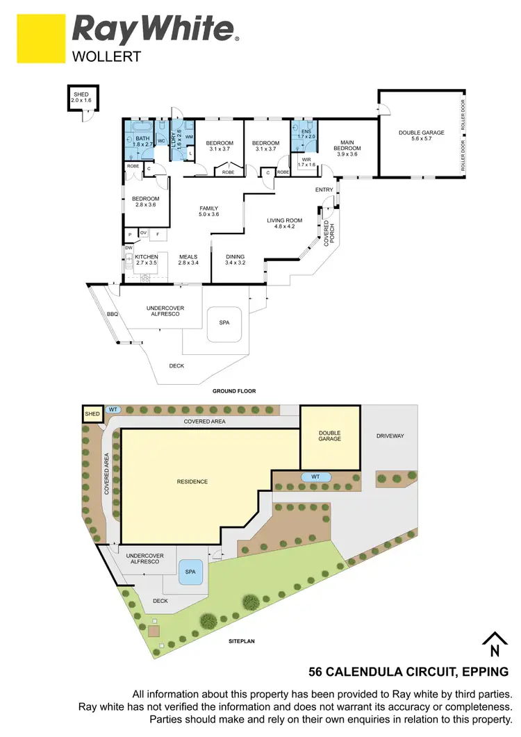Floorplan of Homely house listing, 56 Calendula Circuit, Epping VIC 3076