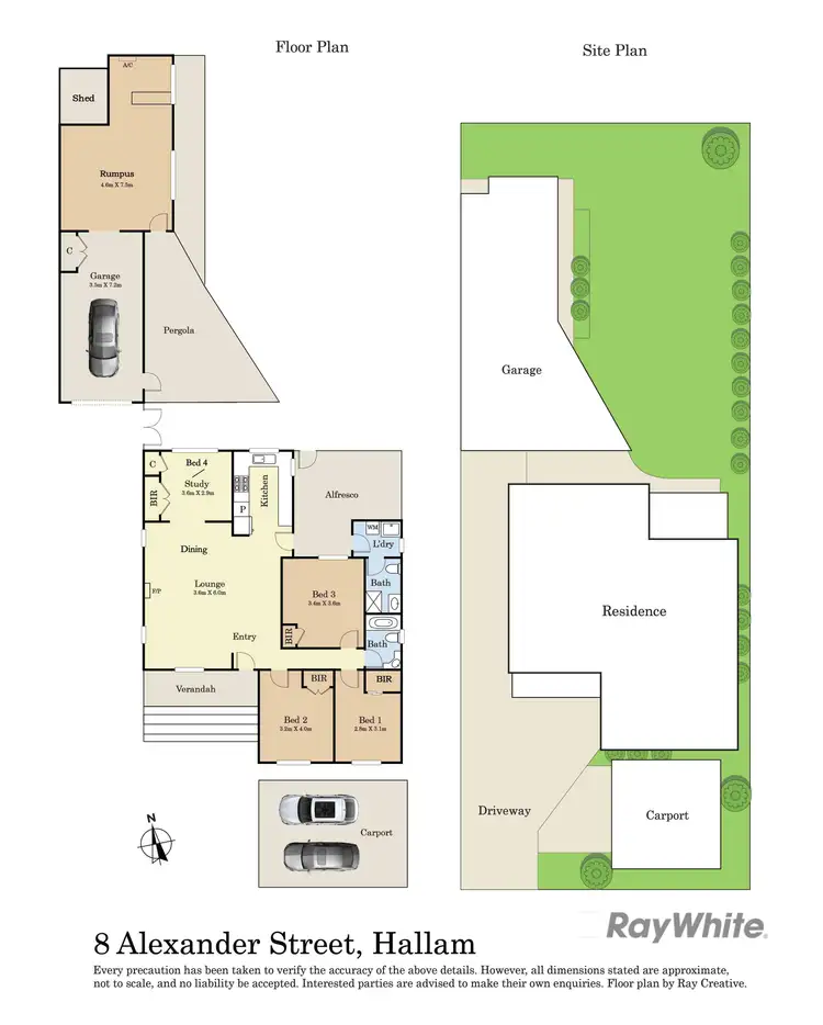 Floorplan of Homely house listing, 8 Alexander Street, Hallam VIC 3803