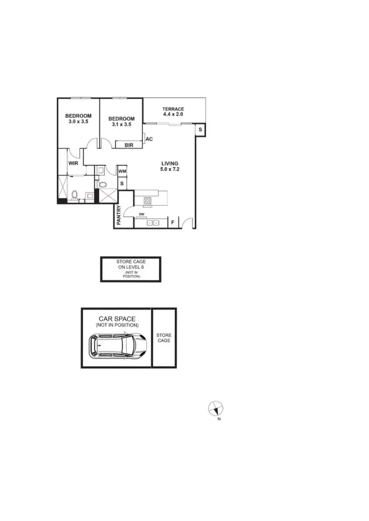 Floorplan of Homely apartment listing, 104/2-6 McCutcheon Street, Northcote VIC 3070