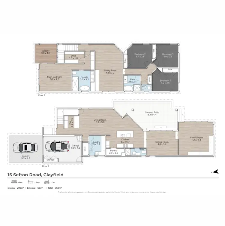 Floorplan of Homely house listing, 15 Sefton Road, Clayfield QLD 4011