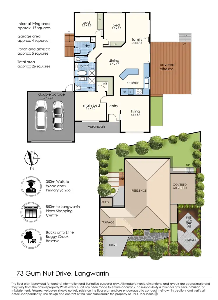 Floorplan of Homely house listing, 73 Gum Nut Drive, Langwarrin VIC 3910