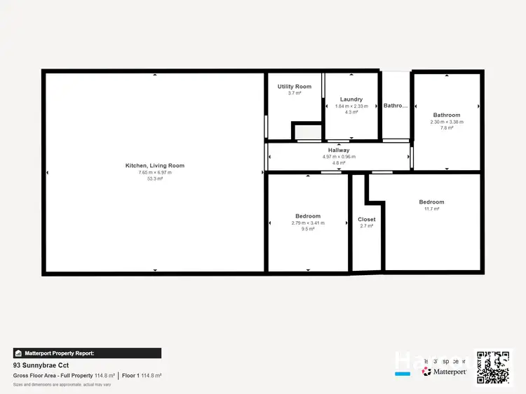 Floorplan of Homely house listing, 93 Sunnybrae Circuit, Redridge QLD 4660