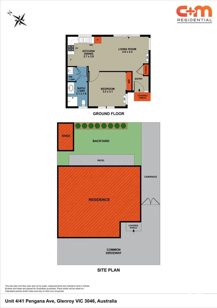 Floorplan of Homely villa listing, 4/41 Pengana Avenue, Glenroy VIC 3046
