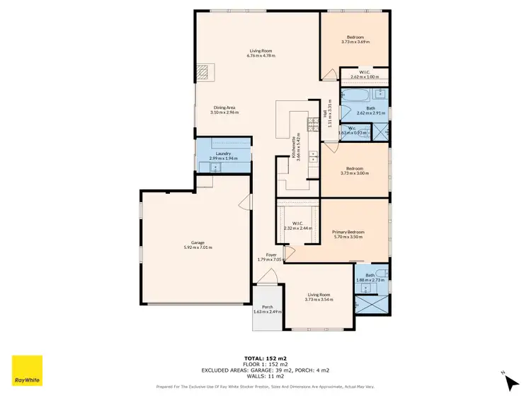 Floorplan of Homely house listing, 16 Maggie Way, Geographe WA 6280