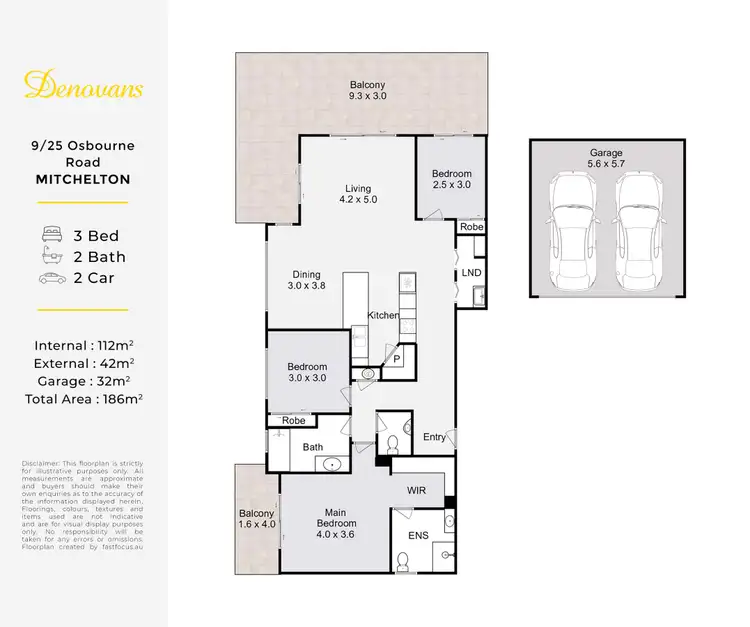 Floorplan of Homely unit listing, 9/25 Osborne Road, Mitchelton QLD 4053