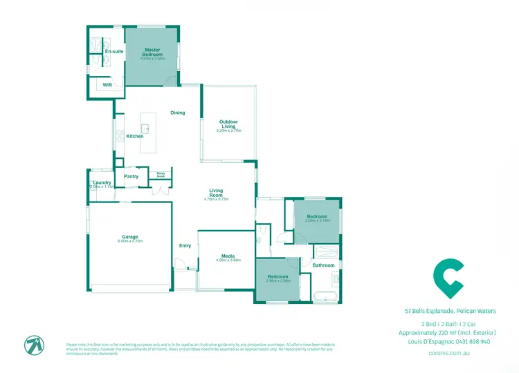 Floorplan of Homely house listing, 57 Bells Esplanade, Pelican Waters QLD 4551