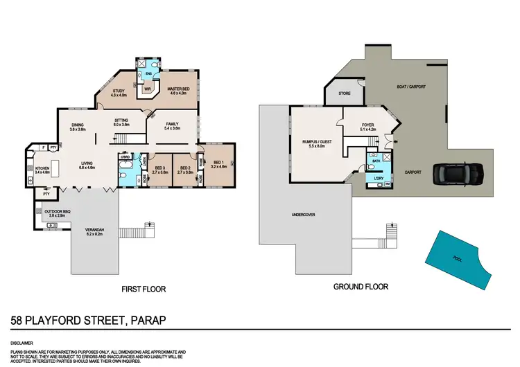 Floorplan of Homely house listing, 58 Playford Street, Parap NT 820