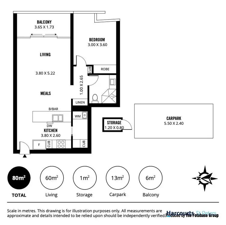 Floorplan of Homely apartment listing, 2604/38 Rosina Street, Adelaide SA 5000