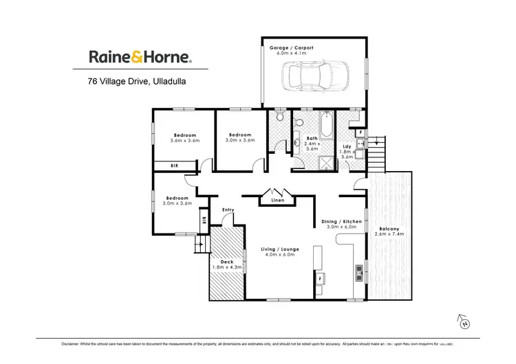 Floorplan of Homely house listing, 76 Village Drive, Ulladulla NSW 2539