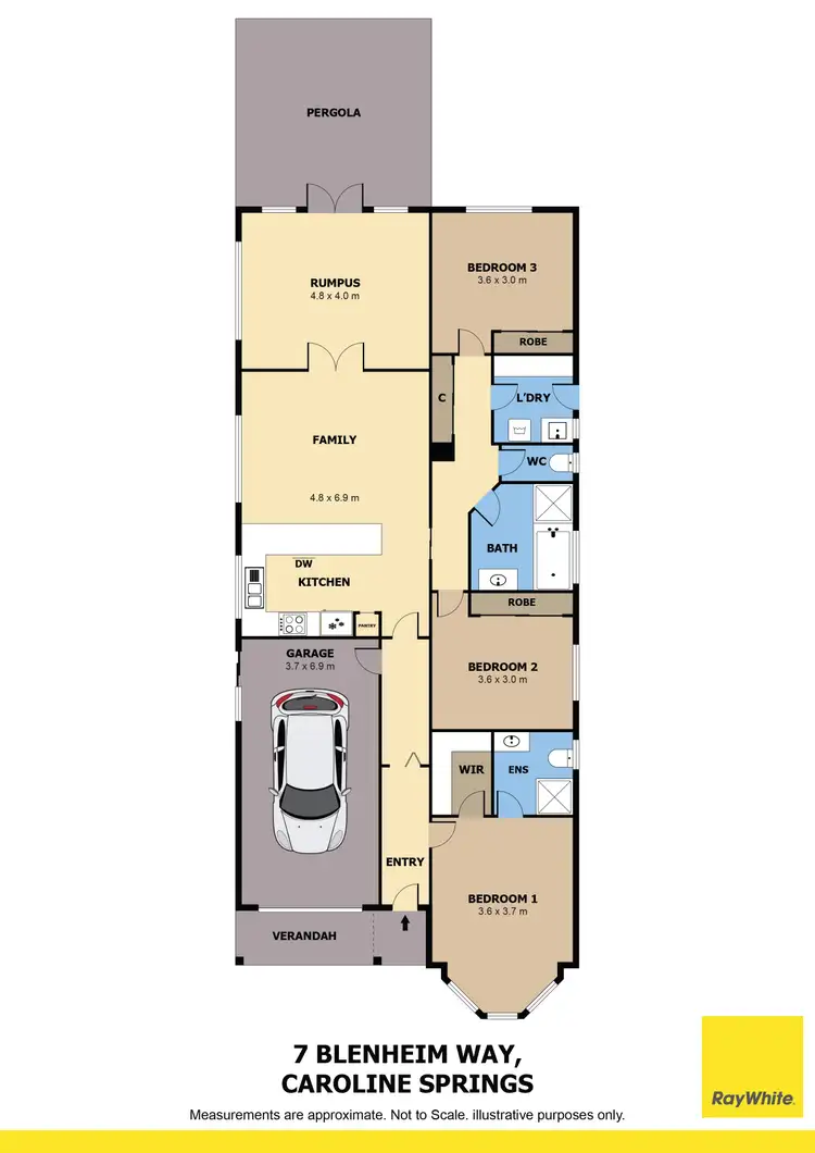 Floorplan of Homely house listing, 7 Blenheim Way, Caroline Springs VIC 3023