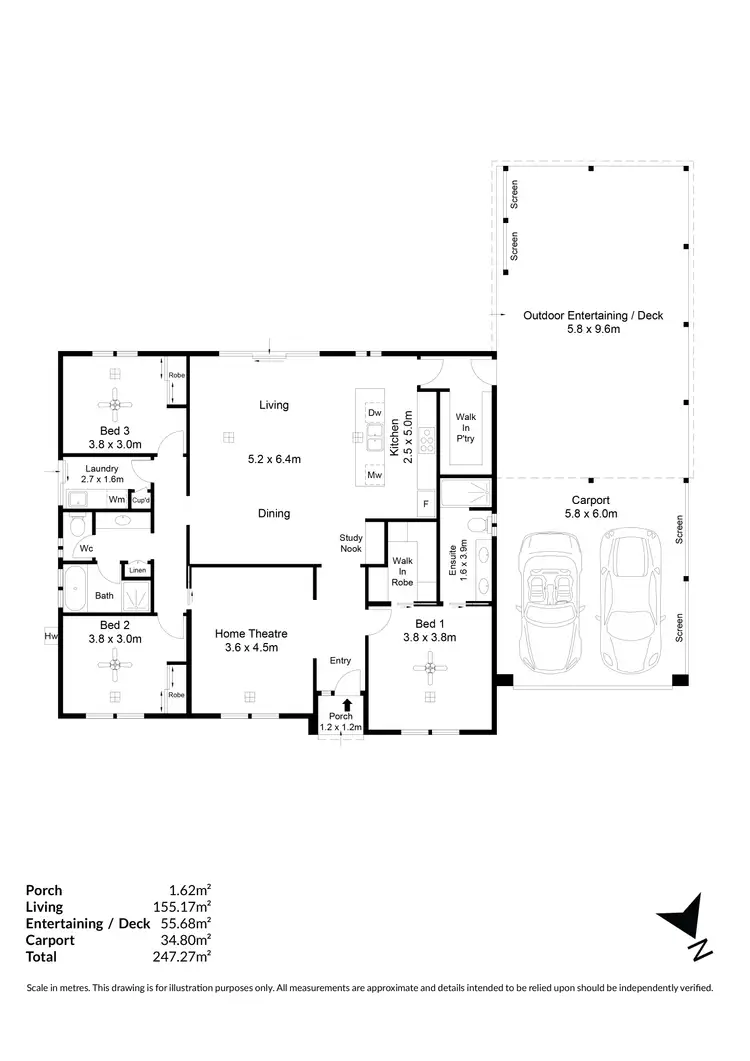 Floorplan of Homely house listing, 37A Oxford Terrace, Blakeview SA 5114