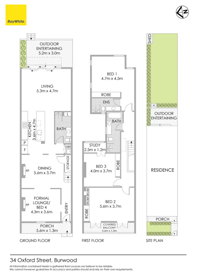 Floorplan of Homely house listing, 34 Oxford Street, Burwood NSW 2134