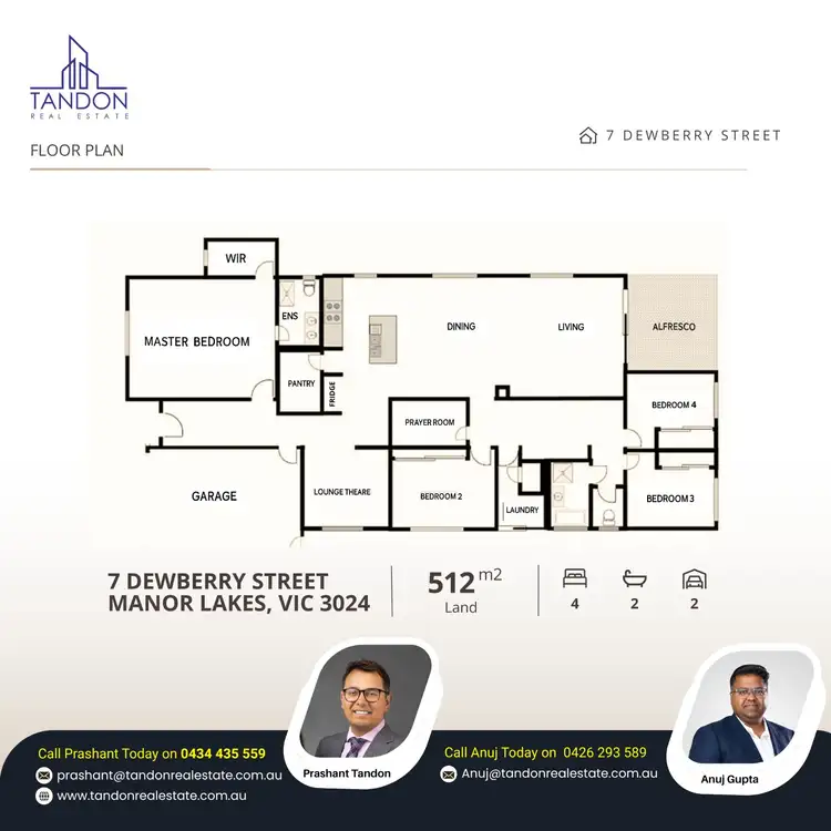 Floorplan of Homely house listing, 7 Dewberry Street, Manor Lakes VIC 3024