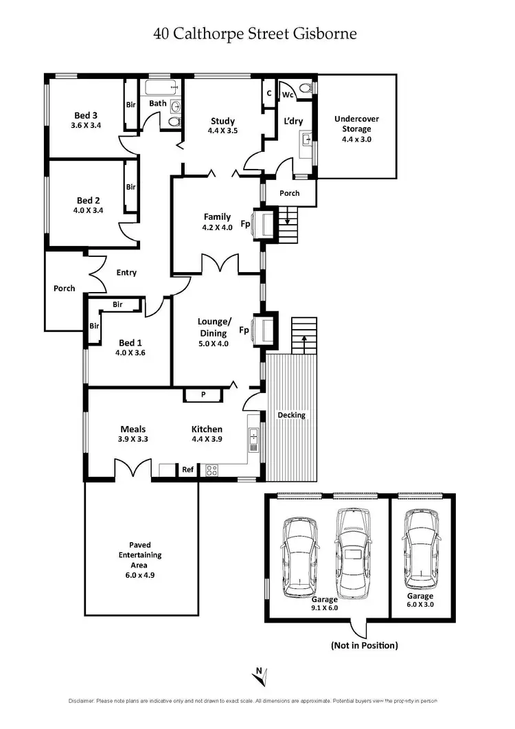 Floorplan of Homely house listing, 40 Calthorpe Street, Gisborne VIC 3437