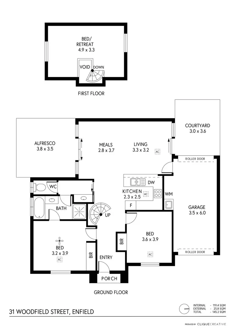 Floorplan of Homely house listing, 31 Woodfield Street, Enfield SA 5085