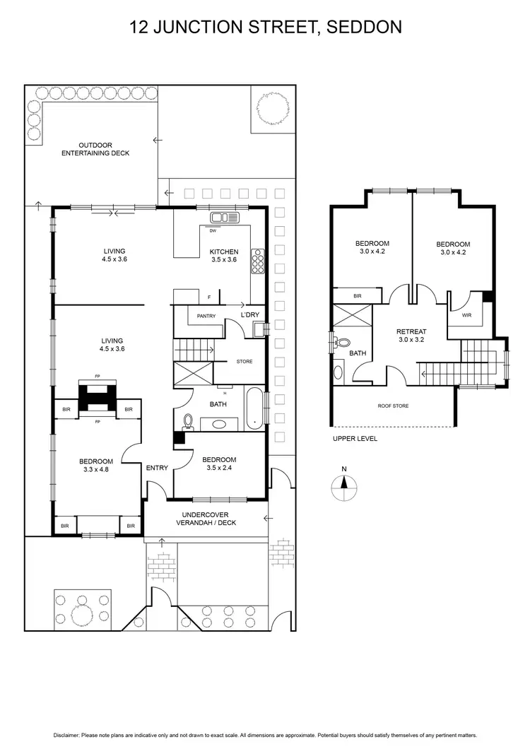 Floorplan of Homely house listing, 12 Junction Street, Seddon VIC 3011