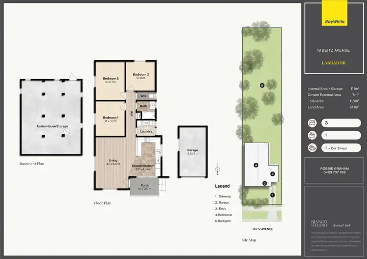 Floorplan of Homely house listing, 18 Beitz Avenue, Labrador QLD 4215